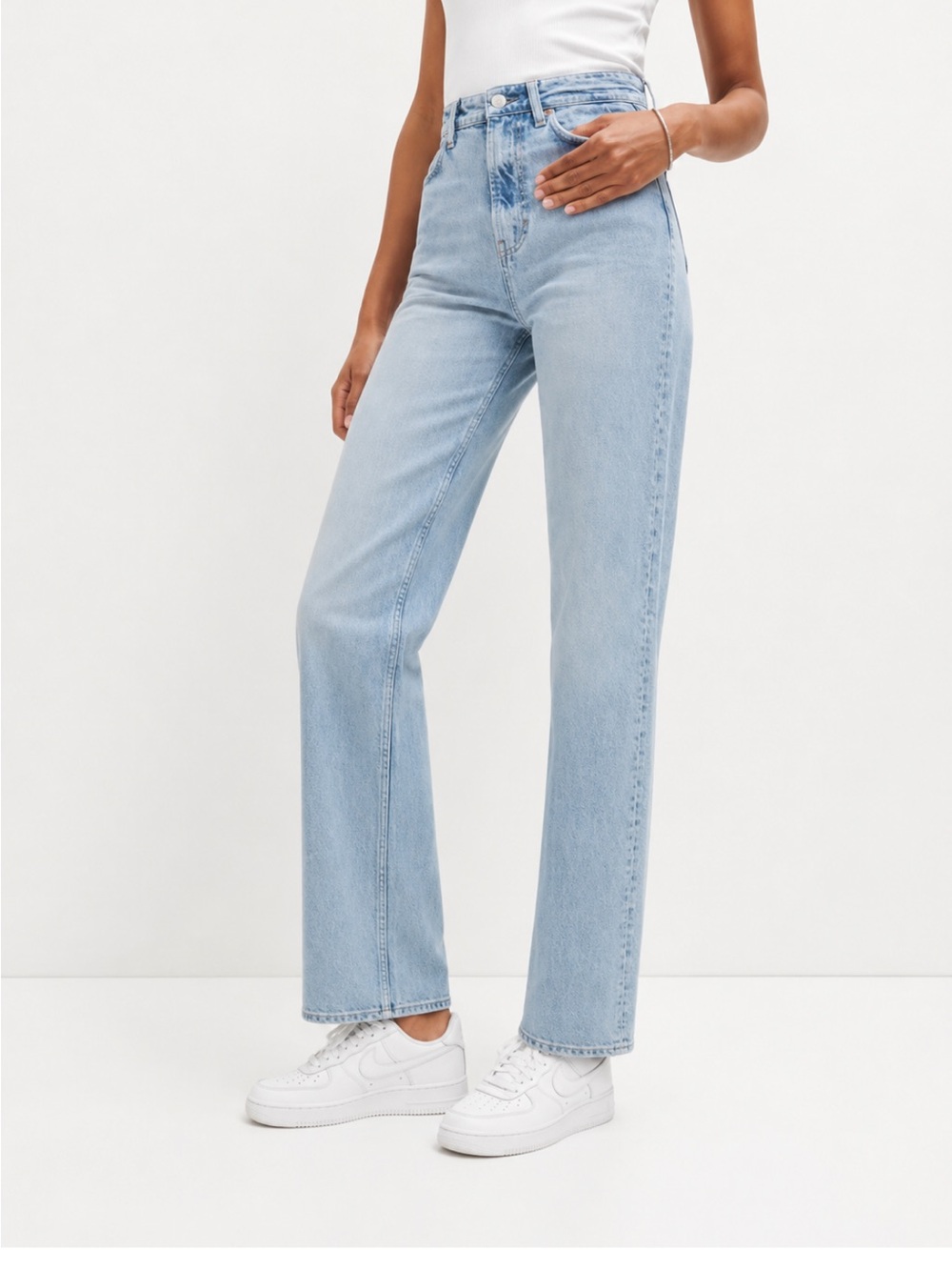 REFORMATION Wilder High Rise Wide Leg Jeans Tenaya Light Wash Women's Size 27